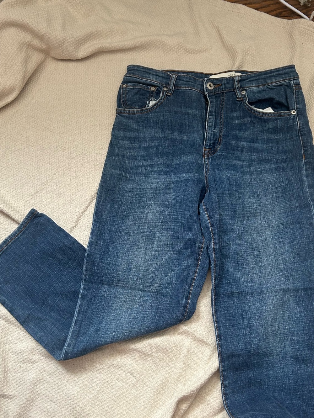 anthropologie ella moss high waist straight leg jeans